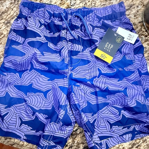 GAP Kids Boys XXL Blue Patterned Shorts - Picture 1 of 3